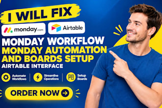 fix monday workflow monday boards setup automation setup airtable interface
