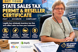 apply for your state sales tax permit and reseller certificate