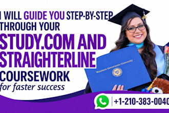 coach you to understand and pass your straighterline, study com course concepts