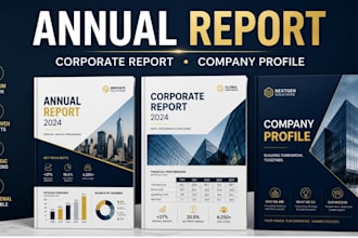 design annual report, corporate report and  company profile