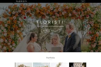 design wix wedding florist website wedding flowers flower shop website