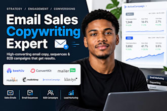 do high converting emall copywriting for sales email copy email sequence b2b