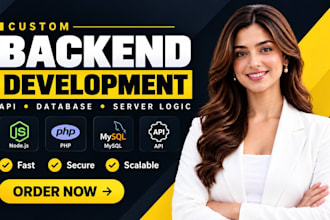 do backend website development as full stack