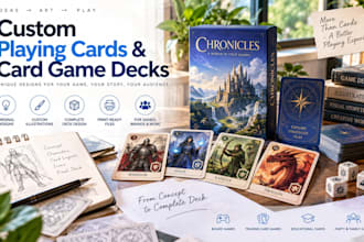 design custom playing cards and card game decks