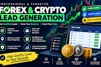 deliver targeted forex leads generation and crypto leads generation