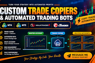 develop custom trade copiers and automated trading bots for mt4 mt5 nt8 ctrader
