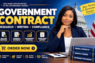be your government contract consultant and proposal writer