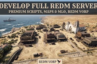 velop full redm server, premium scripts, maps and mlo, redm vorp