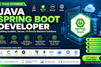 develop rest apis using java spring boot for your application