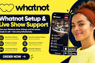 setup whatnot store whatnot product listing whatnot liveshow