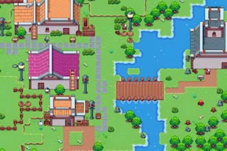 create pixel art tileset pixel environment game assets top down game environment