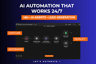build n8n ai automation, ai agents, and lead generation workflows