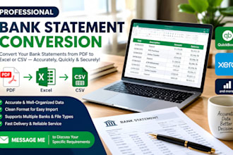 convert bank statement into financial statement