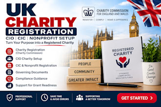 register your UK charity, cio, cic with charity commission