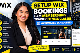 setup wix bookings gym memberships trainer fitness classes automated scheduling