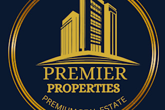 design a professional real estate property logo