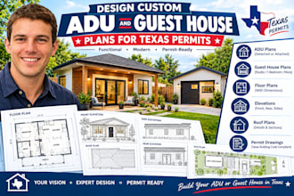 design custom adu and guest house plans for texas permits