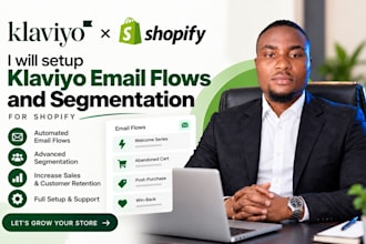 setup klaviyo email flows and segmentation for shopify