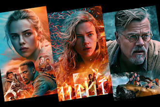design cinematic movie poster for you