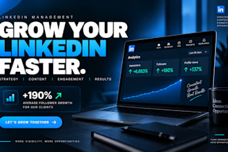 manage your linkedin profile with content, branding, networking, and lead