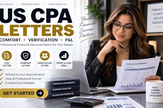 get you us CPA comfort letter CPA verification letter profit and loss