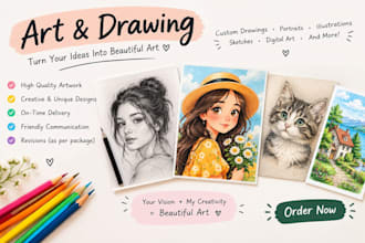 art sketch drawing for kids