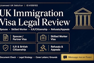expertly review your UK skilled worker visa application and documents