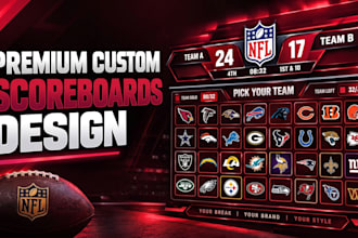 design premium custom whatnot stream overlay scoreboard and animated animations