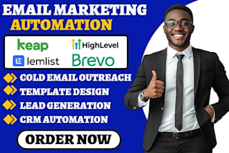 setup keap lemlist cold email outreach marketing campaign brevo email automation