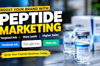 do peptide marketing, peptide ads, facebook ads and google ads