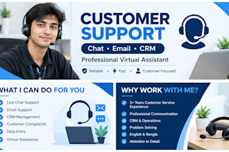 be your virtual customer support agent for chat, email and CRM