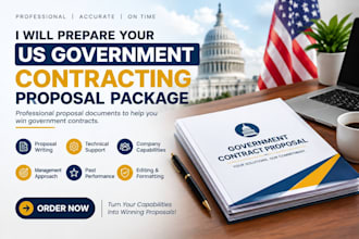 prepare your US government contracting proposal package