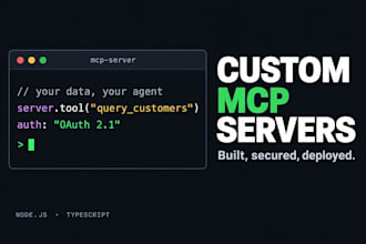 build a production ready mcp server for your API or database