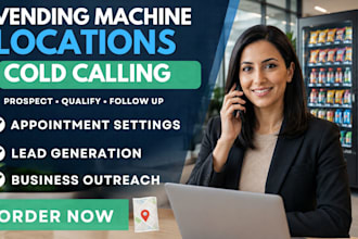 find vending machine locations through cold calling