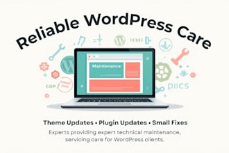 update your wordpress themes, plugins, and website content
