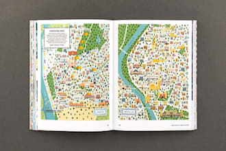create editorial map illustration design, surface pattern,city map,mockup design