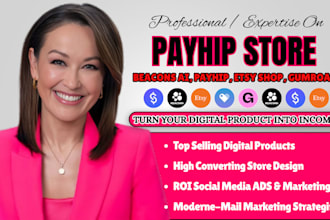 setup payhip, payhip website, payhip online store, stan store marketing, gumroad