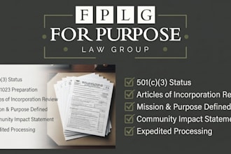 help with 501c3 tax exemption and form 1023 support for irs approval
