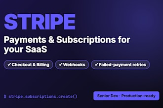 integrate stripe payments and subscriptions into your saas app