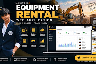 build a custom equipment rental booking and management web app