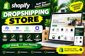 build shopify dropshipping store via dropshipman dropcommerce eprolo spocket