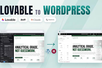 convert your lovable, bolt or claude ai website to wordpress
