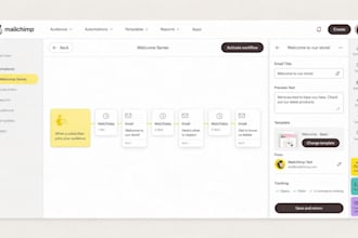 set up mailchimp welcome series and customer email automation