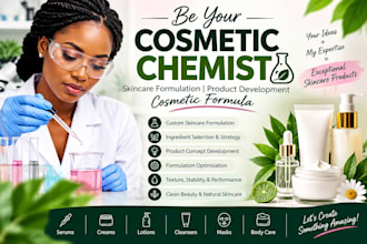 be yr cosmetic chemist skincare formulation product development cosmetic formula