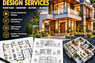 create professional architectural plans and 3d designs