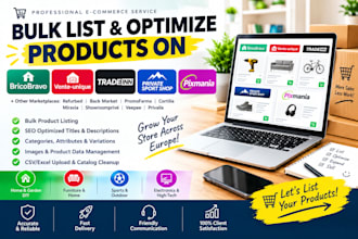 bulk list product listings on bricobravo vente unique tradeinn and pixmania