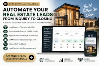 build real estate crm lead follow up system