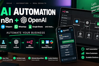 build n8n automation workflows with openai and apis
