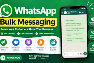 do professional whatsapp bulk messaging and marketing