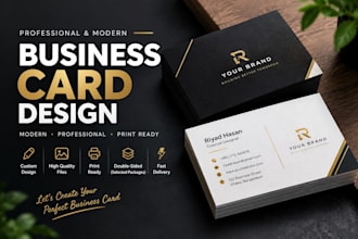 design a professional business card for your brand